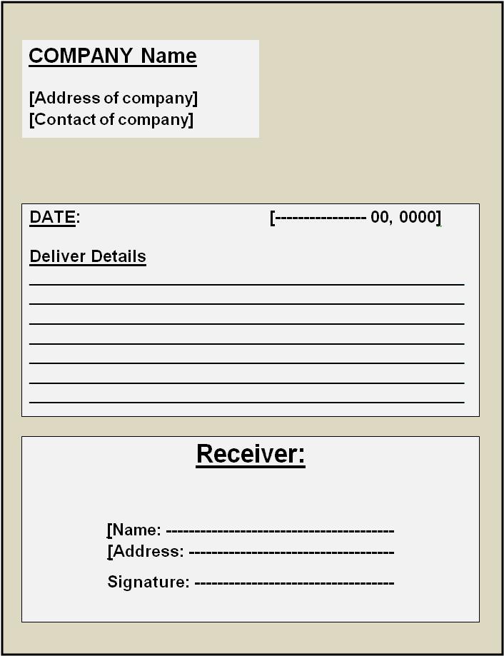 Receipt Templates Free Printable Word Templates 