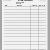 cash sheet template