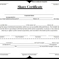 share certificate format
