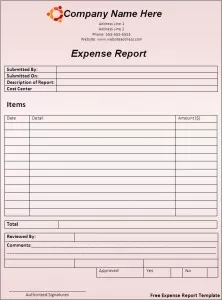 Expense Report Template