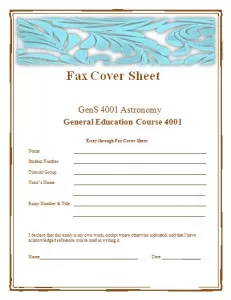 Fax Cover Sheet Templates