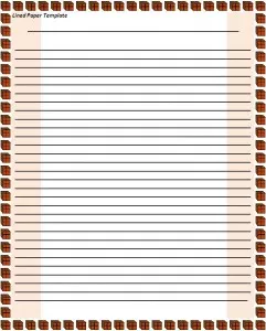 Lined Paper Template