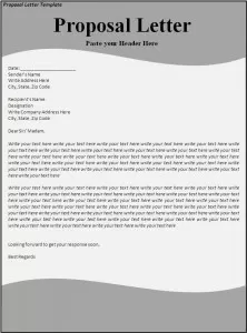 Proposal Letter Template