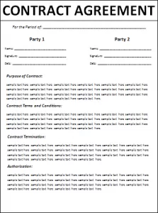 Contract Agreement Template