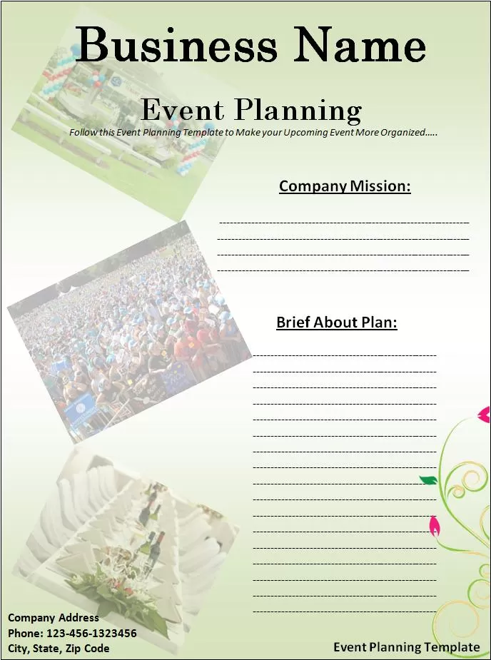 Event Planning Template