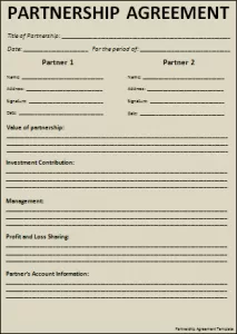 Partnership Agreement Template