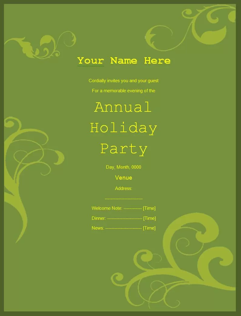 Party Invitation Templates