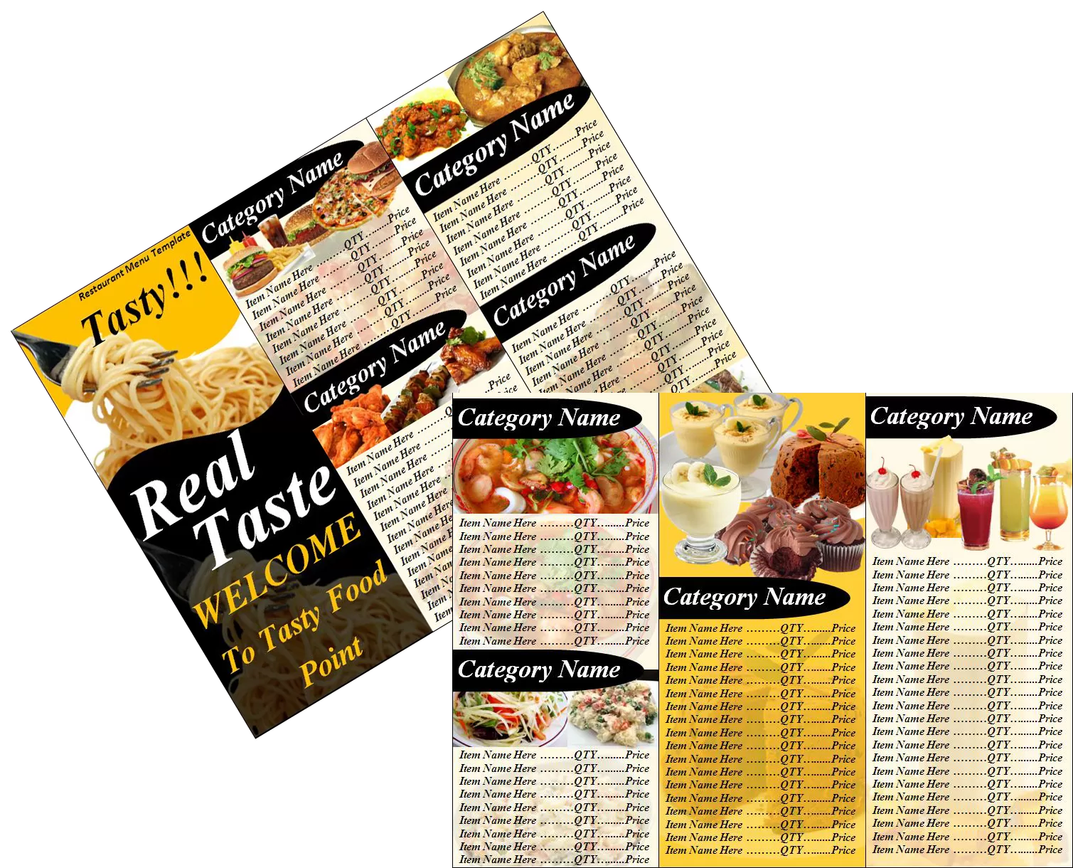 Free Restaurant Menu Templates