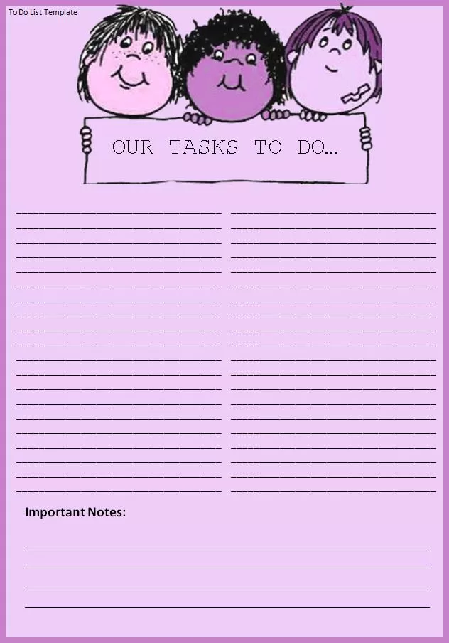 To Do List Template