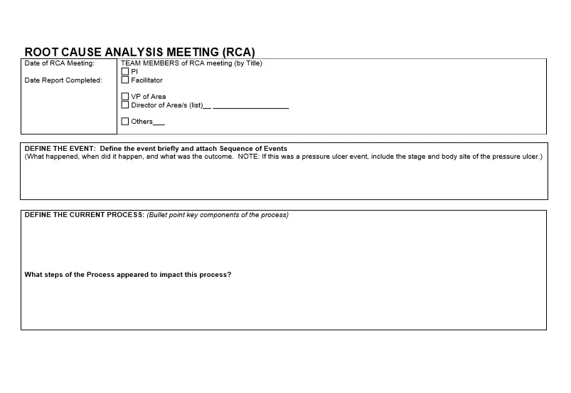 root cause analysis template