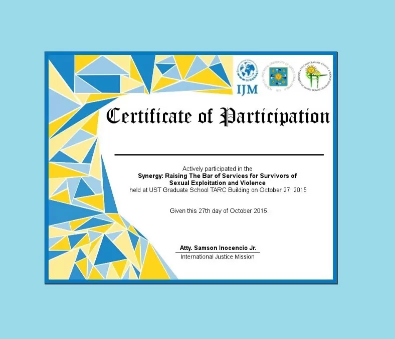 Certificate of Participation Template