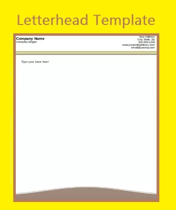 Free Letterhead Template 1