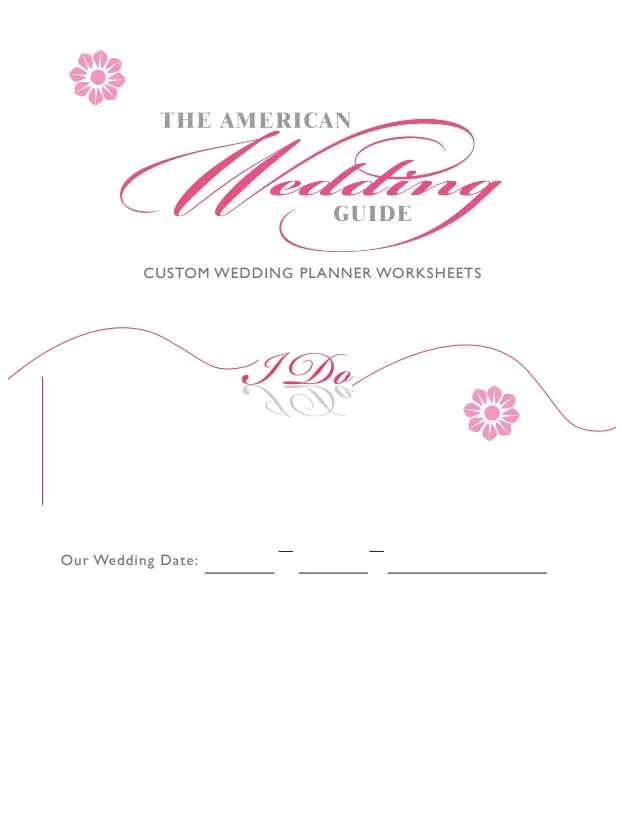 Wedding Plan Template PDF